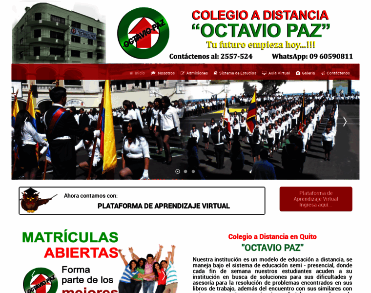 Colegiooctaviopaz.edu.ec thumbnail