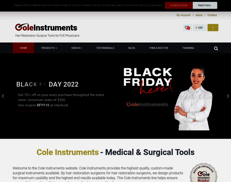 Coleinstruments.com thumbnail