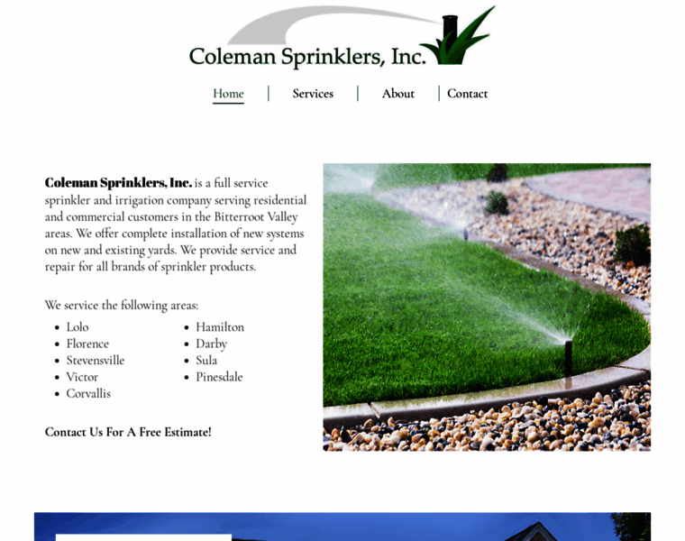 Colemansprinklers.com thumbnail