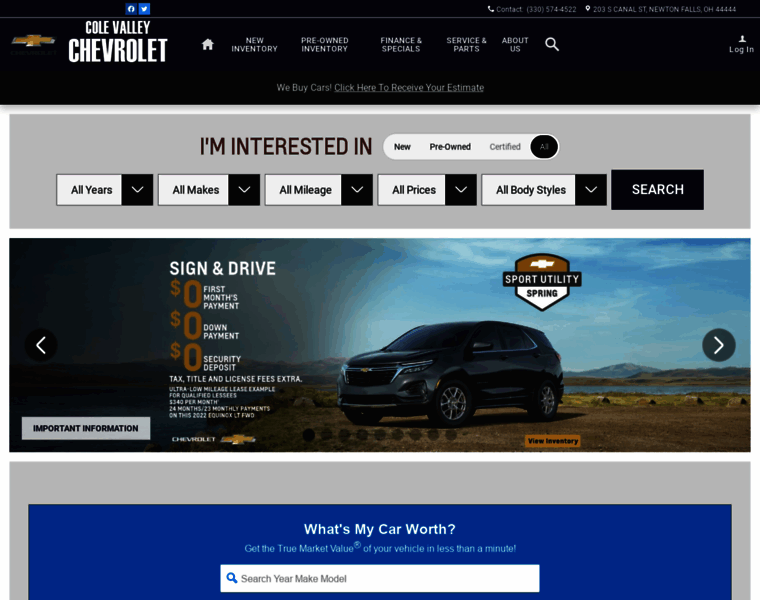 Colevalleychevy.com thumbnail