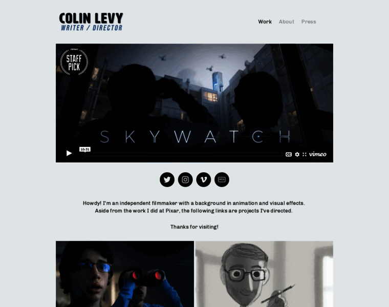 Colinlevy.com thumbnail