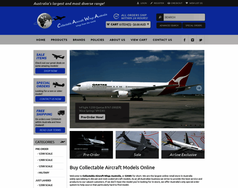 Collectableaircraftwingsaustralia.com.au thumbnail