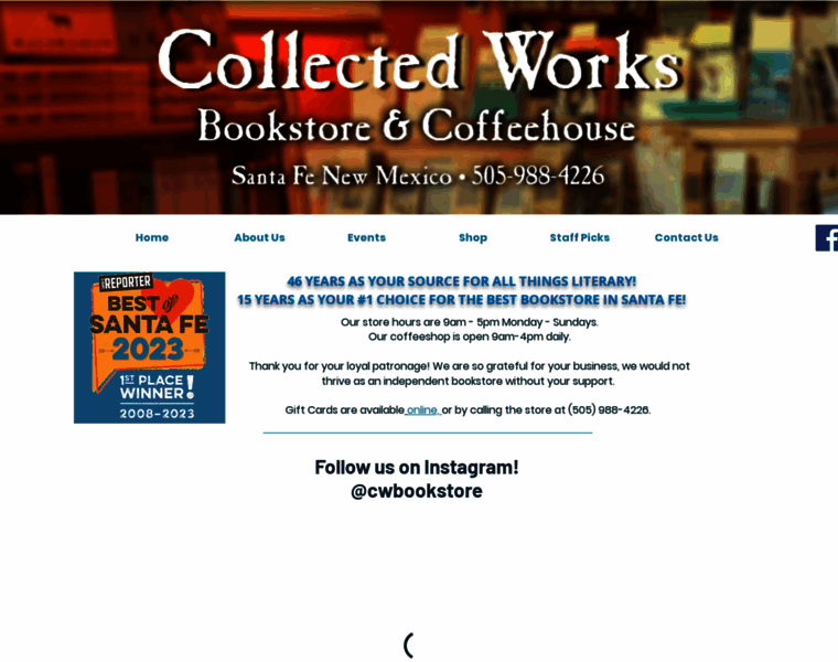 Collectedworksbookstore.com thumbnail