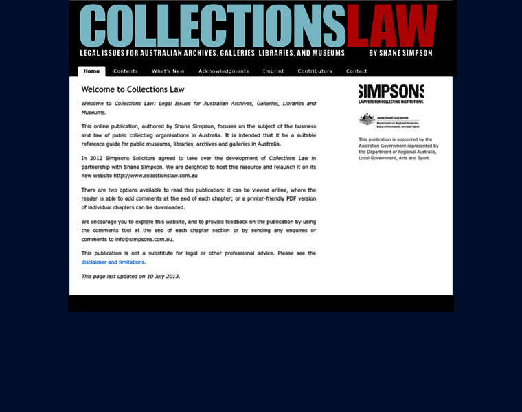 Collectionslaw.com.au thumbnail