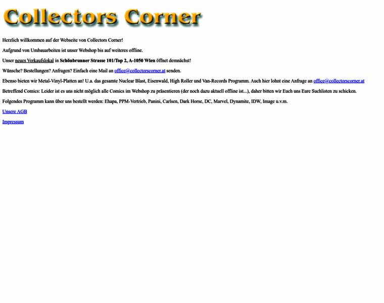 Collectorscorner.at thumbnail