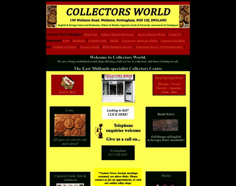 Collectorsworld-nottingham.com thumbnail
