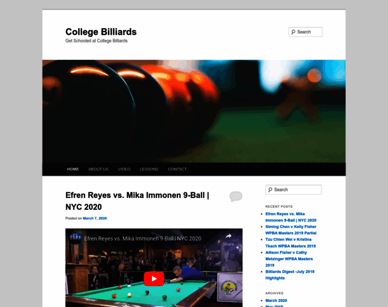 College-billiards.com thumbnail