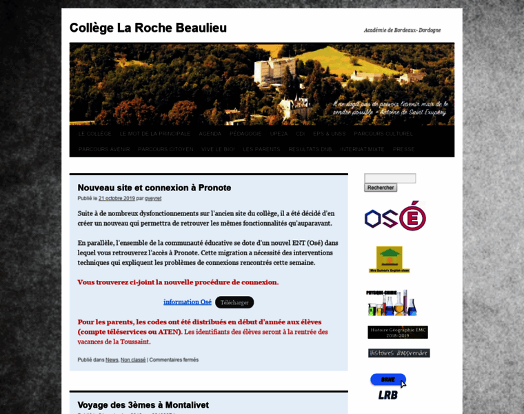 College-la-roche-beaulieu.fr thumbnail