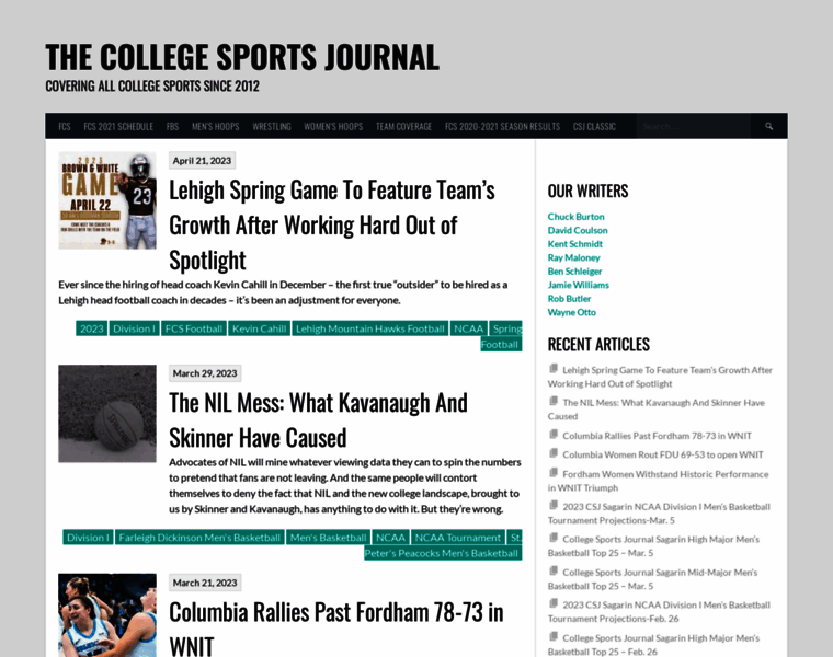 College-sports-journal.com thumbnail