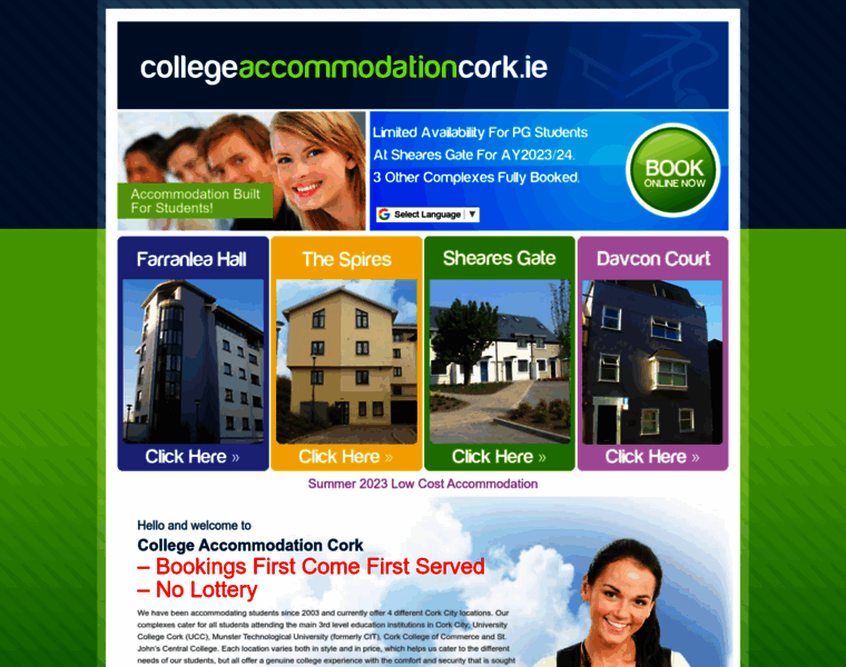 Collegeaccommodationcork.ie thumbnail