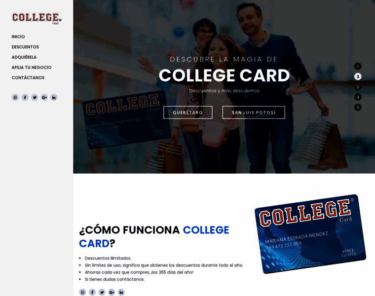 Collegecard.mx thumbnail