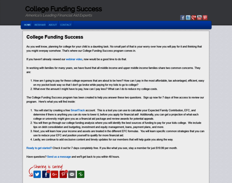 Collegefundingsuccess.com thumbnail