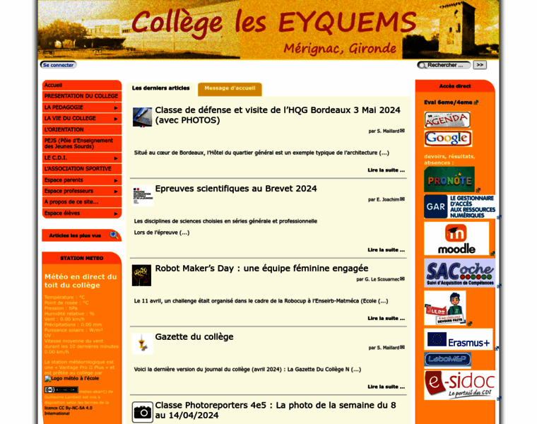 Collegeleseyquems.fr thumbnail