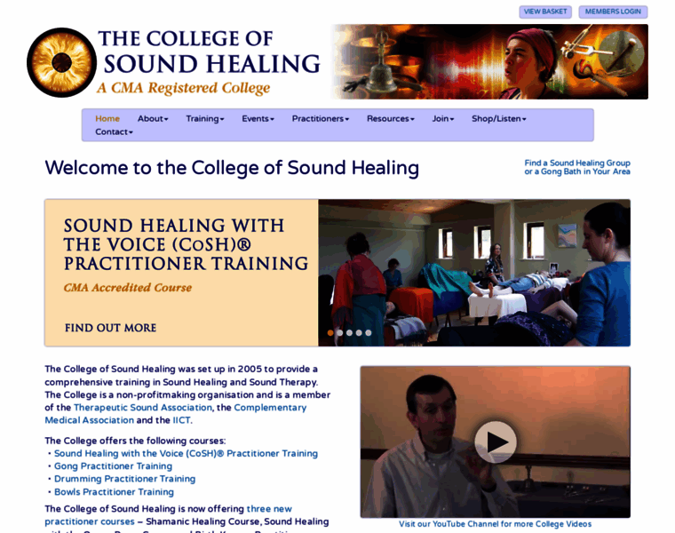 Collegeofsoundhealing.co.uk thumbnail