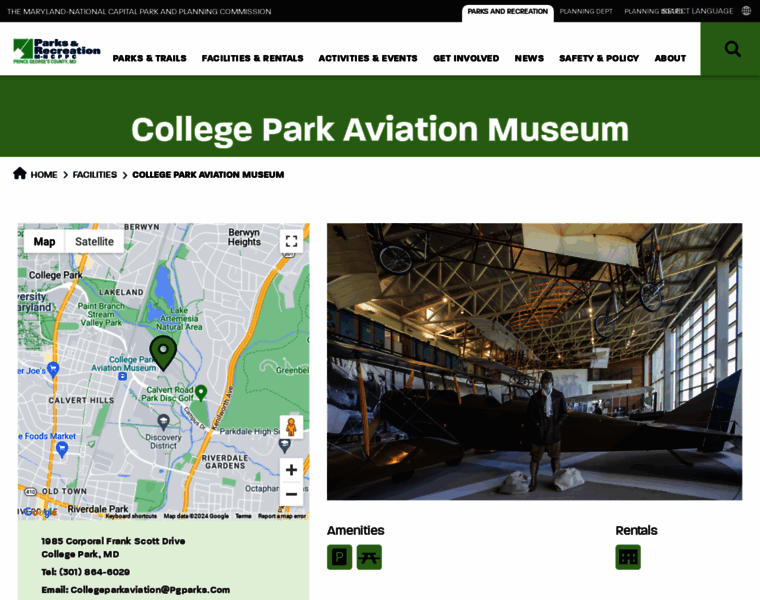 Collegeparkaviationmuseum.com thumbnail
