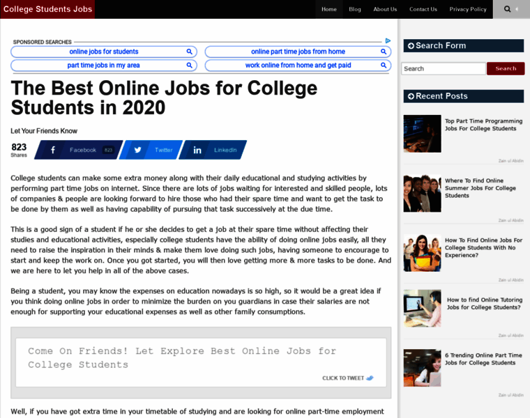 Collegestudentsjobs.com thumbnail