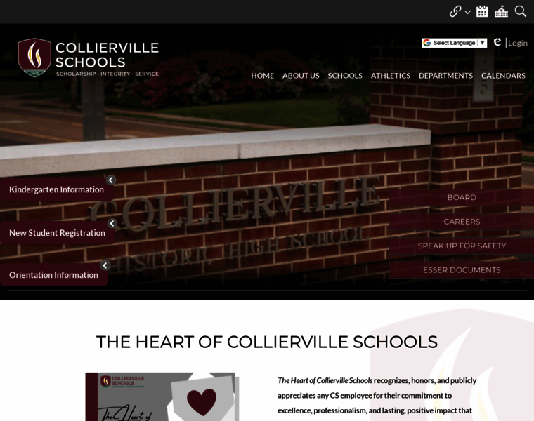 Colliervilleschools.org thumbnail