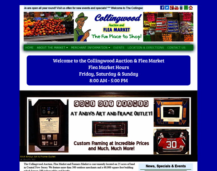 Collingwoodfleamarket.com thumbnail