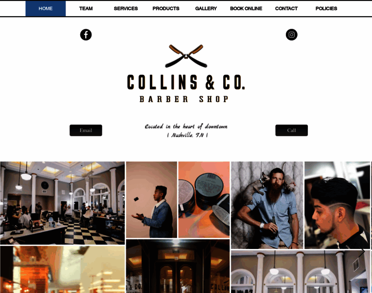 Collinsandcobarbershop.com thumbnail