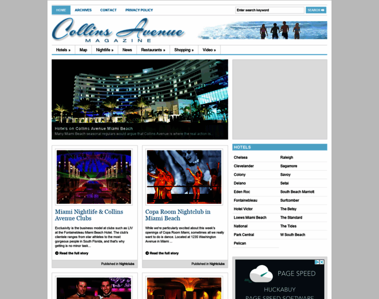 Collinsavenuemagazine.com thumbnail