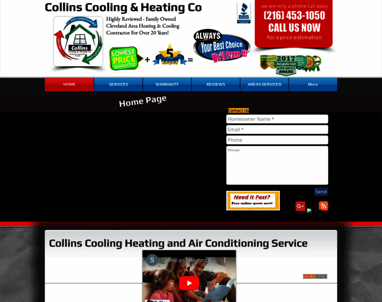 Collinscooling.com thumbnail