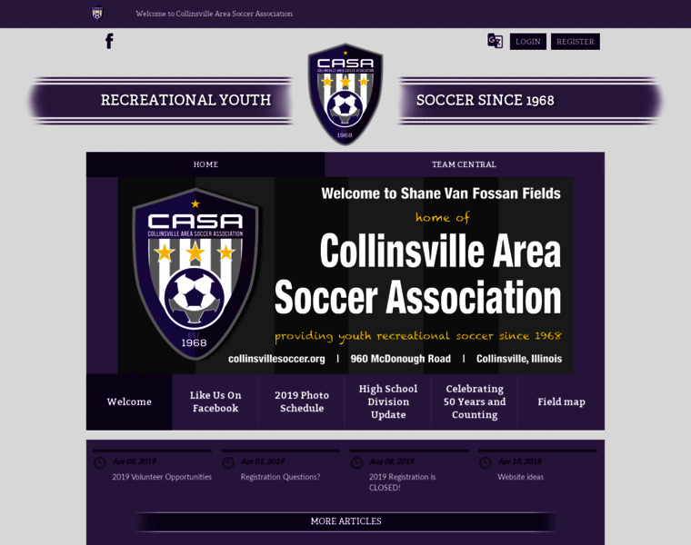 Collinsvillesoccer.org thumbnail