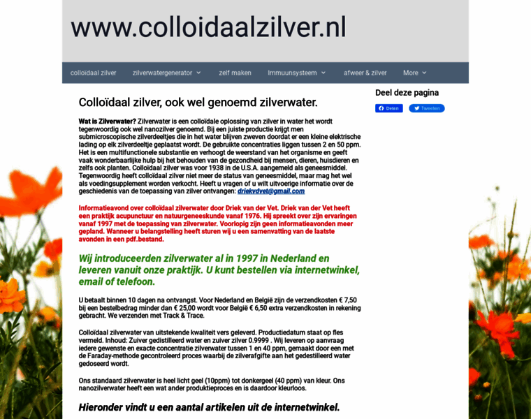 Colloidaalzilver.nl thumbnail