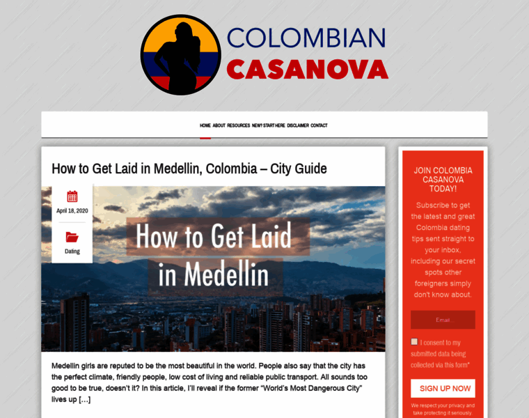 Colombiacasanova.com thumbnail