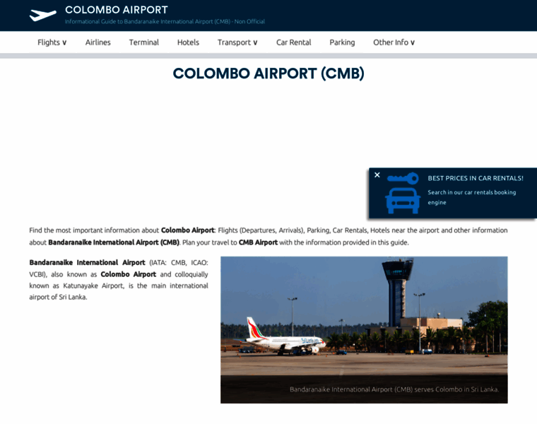 Colombo-airport.com thumbnail