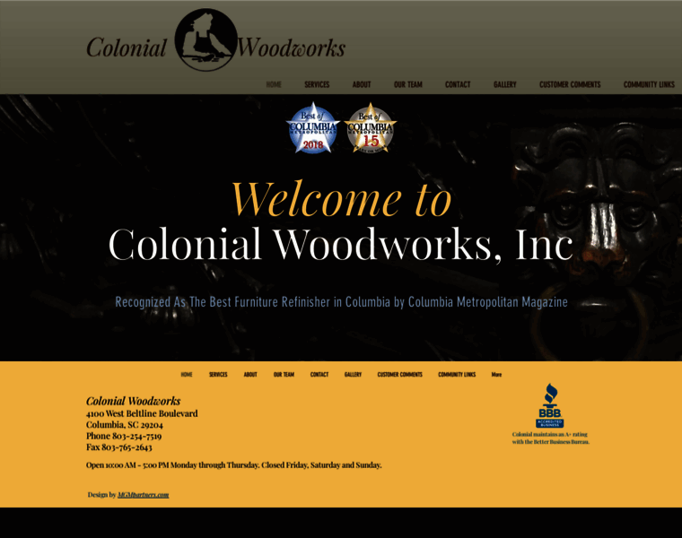 Colonial-woodworks.com thumbnail