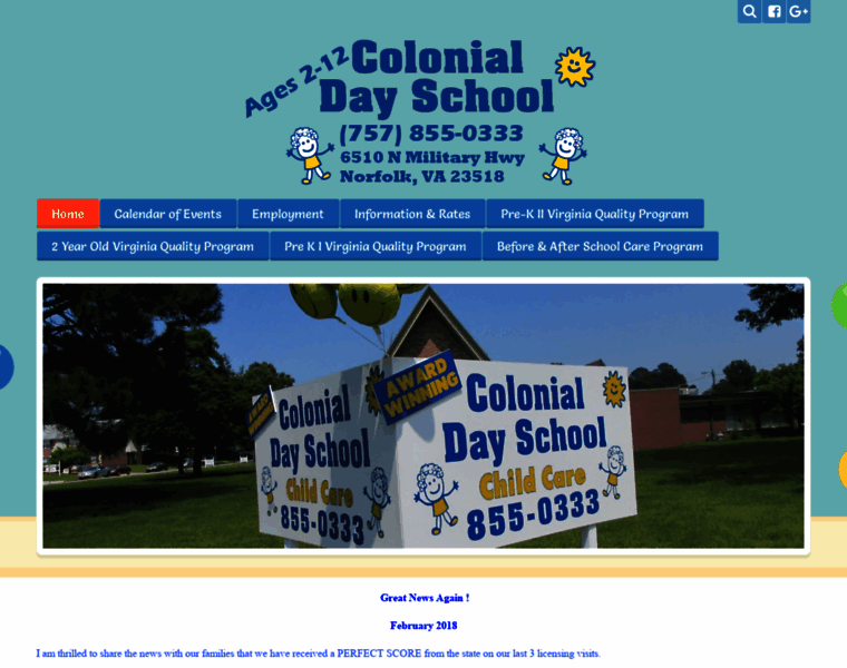 Colonialdayschool.com thumbnail