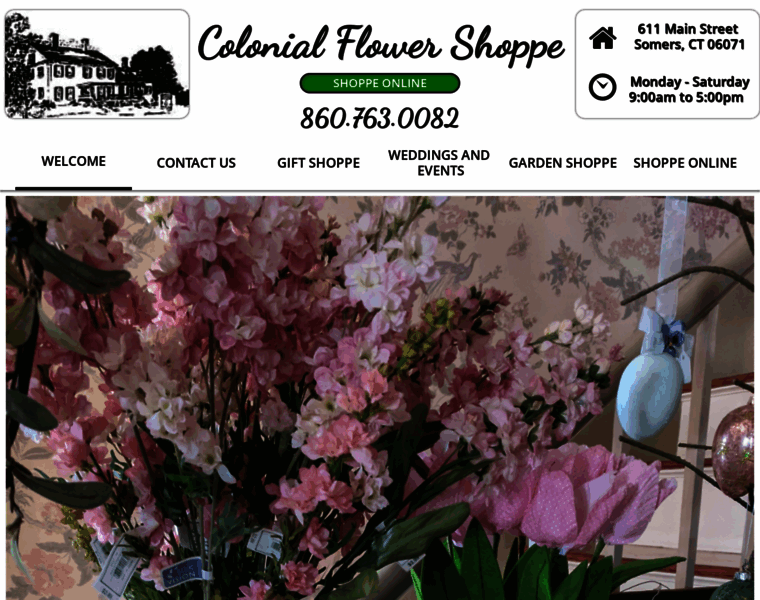 Colonialflowershoppe.com thumbnail