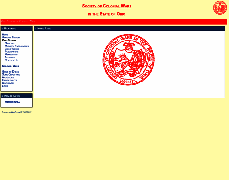 Colonialwarsoh.org thumbnail