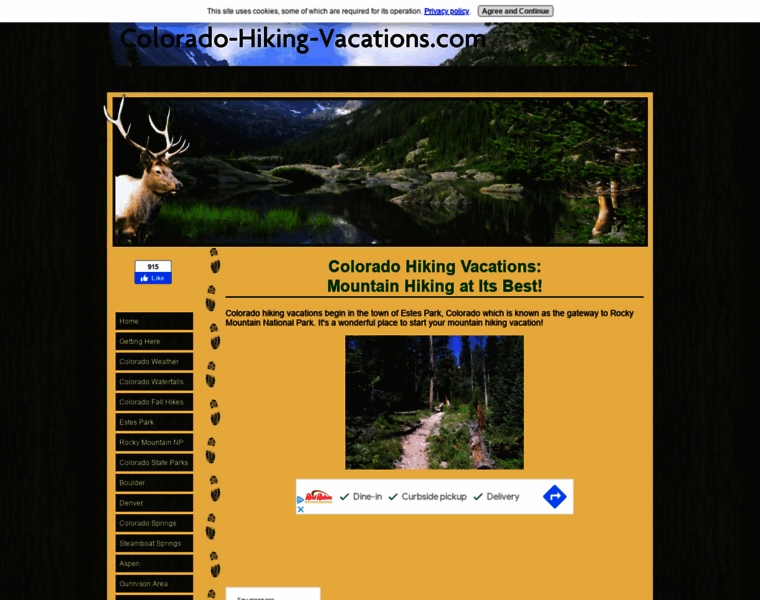 Colorado-hiking-vacations.com thumbnail