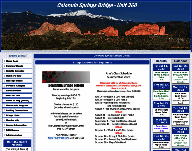 Coloradospringsbridge.com thumbnail