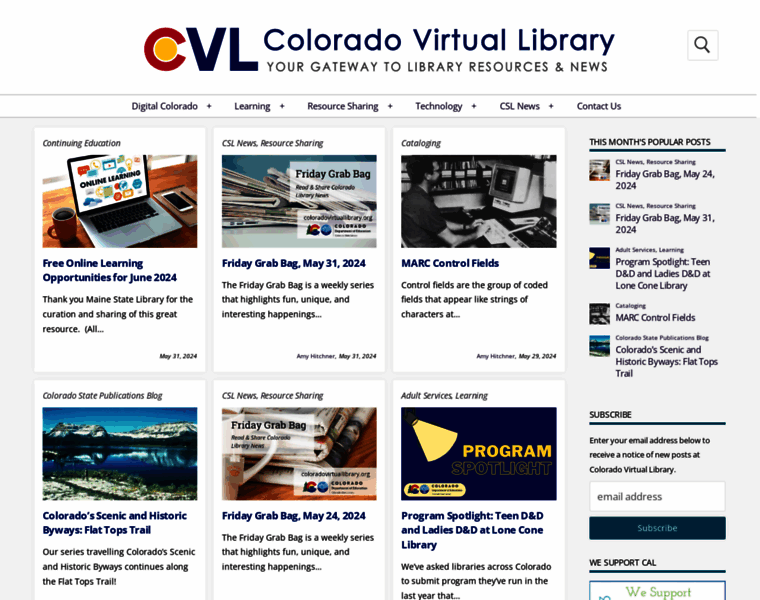 Coloradovirtuallibrary.org thumbnail