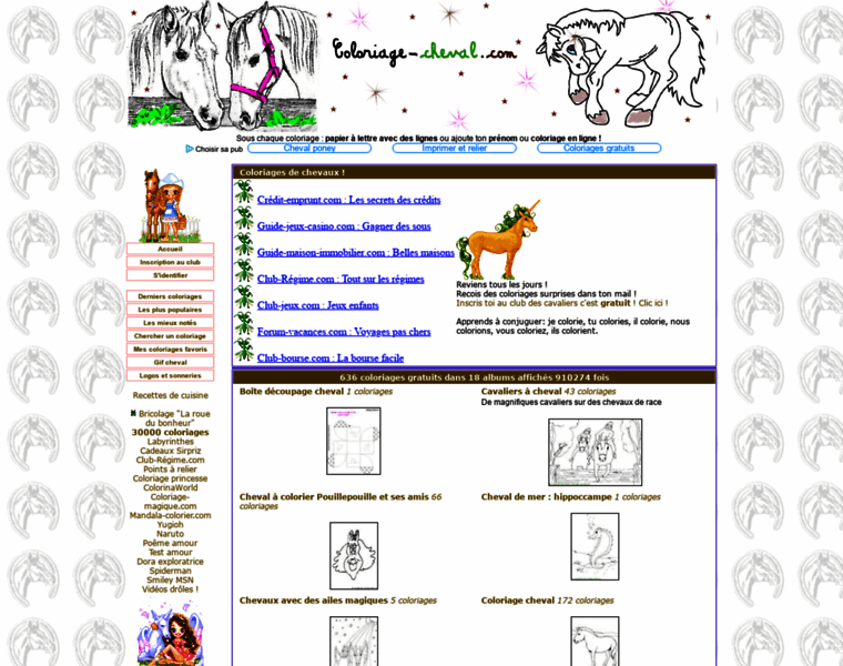 Coloriage-cheval.com thumbnail