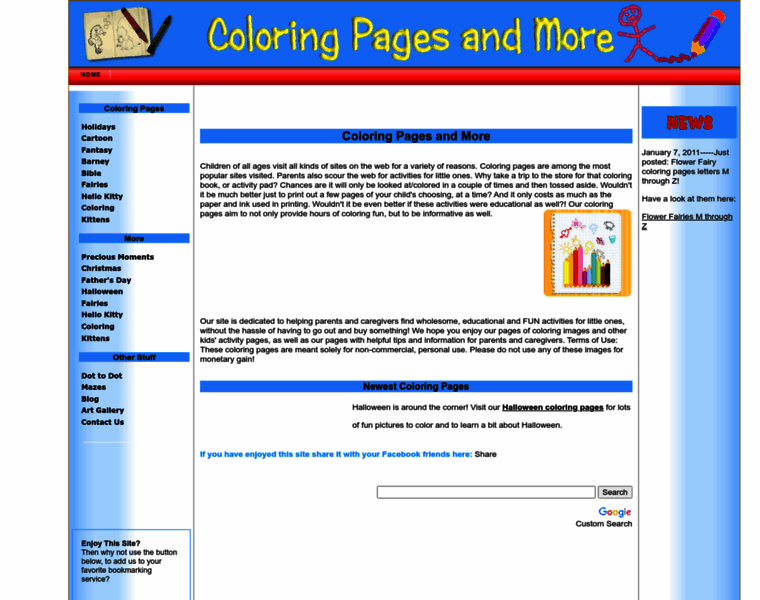 Coloring-pages-and-more.com thumbnail