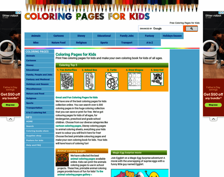 Coloring-pages-kids.com thumbnail