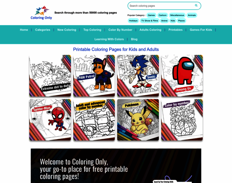 coloringonly.com at WI. Free Printable Coloring Pages for Kids and Adults