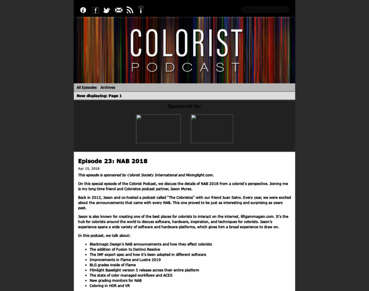 Coloristpodcast.com thumbnail