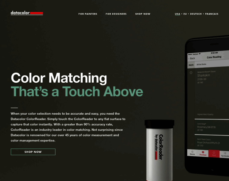 Colorreader.datacolor.com thumbnail