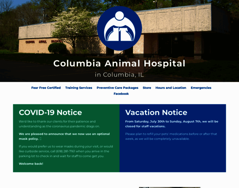 Columbiaanimalhospital.com thumbnail