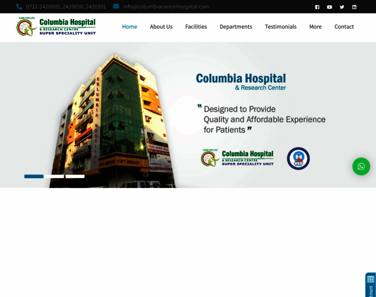 Columbiacancerhospital.com thumbnail