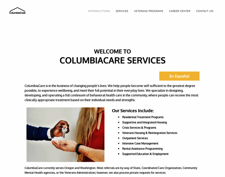 Columbiacare.org thumbnail