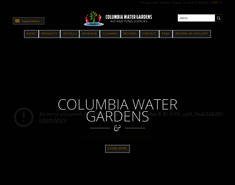 Columbiawatergardens.com thumbnail