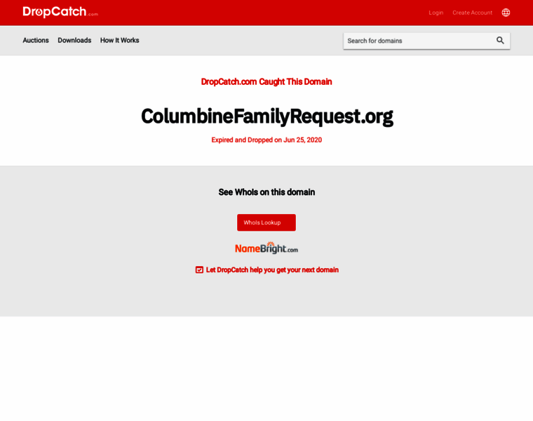 Columbinefamilyrequest.org thumbnail