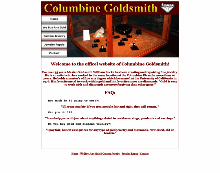 Columbinegold.com thumbnail