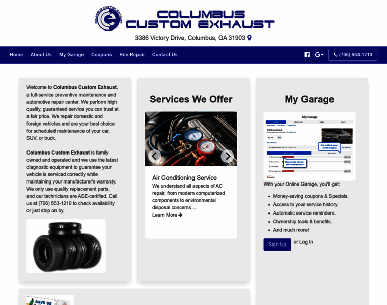 Columbuscustomexhaust.com thumbnail