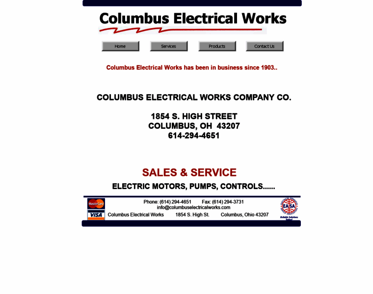 Columbuselectricalworks.com thumbnail